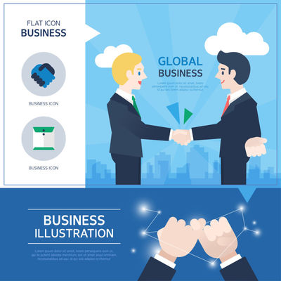 矢量商業(yè)業(yè)務(wù)分析設(shè)計(jì)圖片-矢量商業(yè)合作